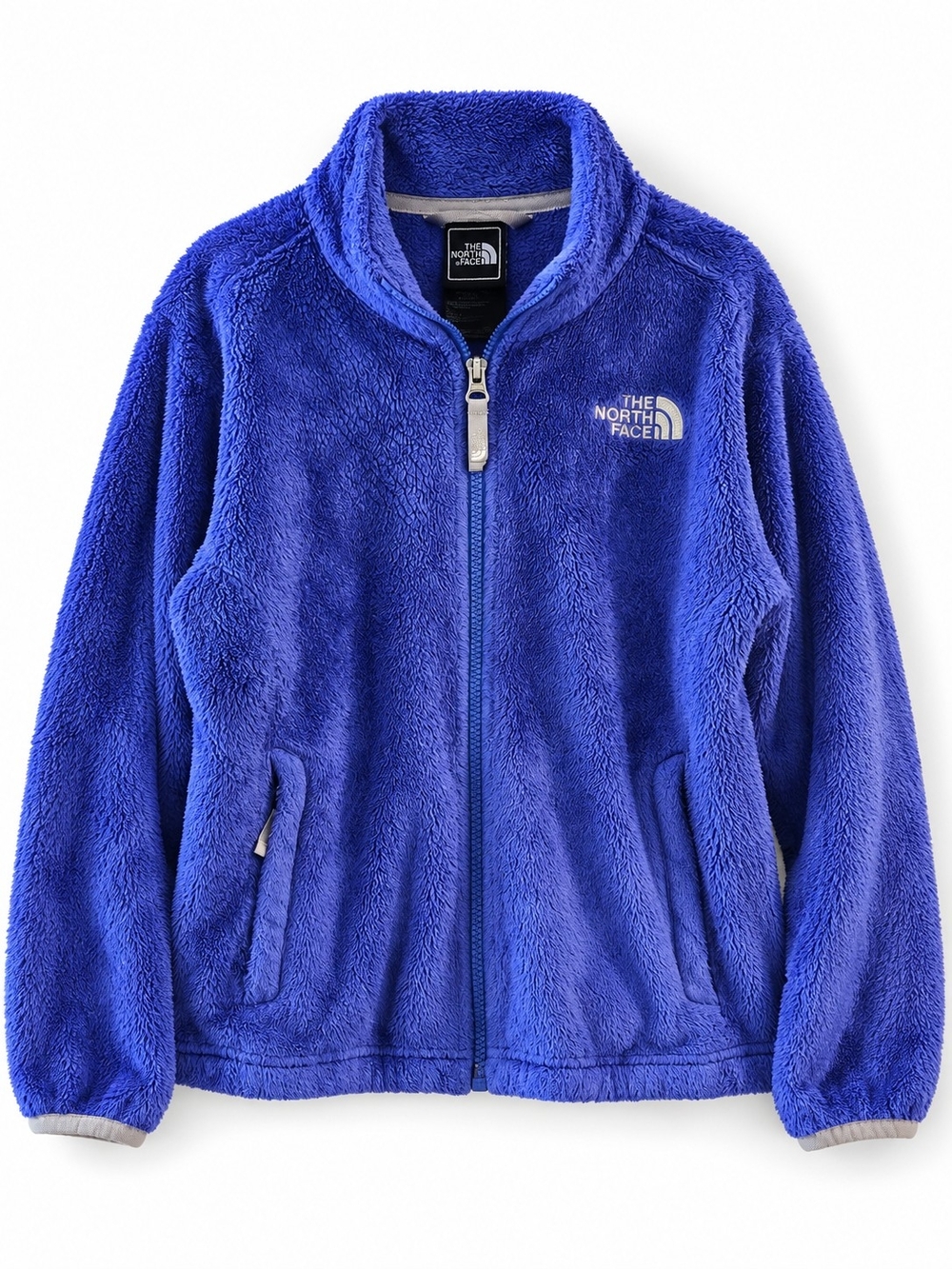 The North Face Girls L 14/16 Royal Blue Plush Fleece Full Zip Jacket